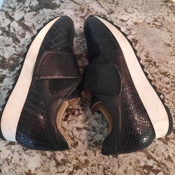 AMALFI‎ by Rangoni Black and multicolor  Sneakers Leather made Italy Size 6.5 M - Picture 10 of 11